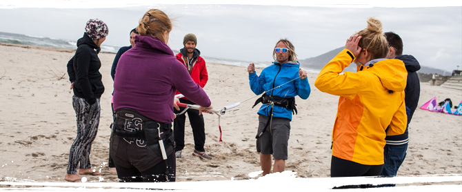 AllYouCanSurf Halbzeit in Moledo Kolja erklärt das Kitesurfen