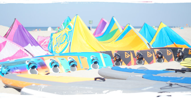 AllYouCanSurf Materialmiete für's Kitesurfen in Holland, Petten