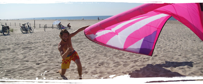 AllYouCanSurf Materialmiete für's Kitesurfen in Holland, Petten